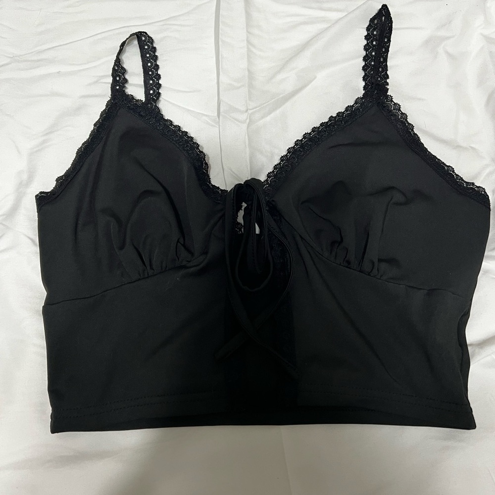 Super cute tie front tank